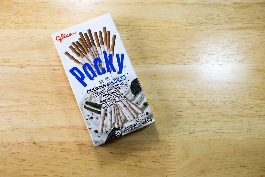 pocky cookies and cream